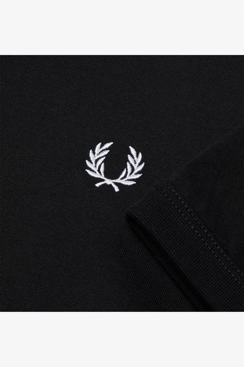 Black Fred Perry Ringer Men's T Shirts | PH 1743GSOL